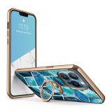 Supcase Iblsn Cosmo Snap - iPhone 13 Pro tok kitámasztóval - oceán kék