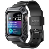 Supcase Unicorn Beetle Pro - Apple Watch 4/5 (44mm) extrém szíj és védőkeret - fekete