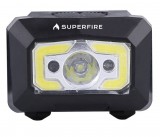 Superfire X30 zseblámpa érintésmentes kapcsolóval, 500lm, USB