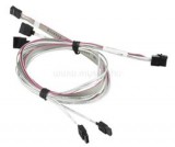 Supermicro Internal Mini SAS HD to 4 SATA, 90/90/75/75cm w/75cm SB, S/S (CBL-SAST-0556)