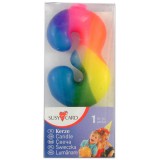 Susy Card Szivárvány színű számos gyertya - 3