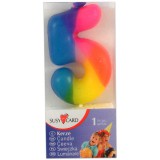 Susy Card Szivárvány színű számos gyertya - 5