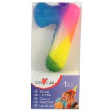Susy Card Szivárvány színű számos gyertya - 7