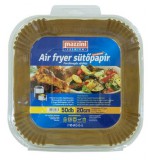 Sütőpapír, szilikonos, Air Fryer készülékhez, szögletes, 20 cm, 50 db, MAZZINI Premium (KHK1007)