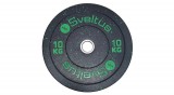 Sveltus bumper olimpiai gumírozott, fém crossfit súlytárcsa, 10 kg