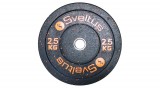 Sveltus bumper olimpiai gumírozott, fém crossfit súlytárcsa, 2,5 kg