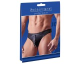 Svenjoyment - fényes férfi tanga strasszos cipzárral (fekete)