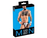 Svenjoyment - férfi pincér tanga jelmez szett (fekete-fehér)