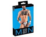 Svenjoyment - férfi pincér tanga jelmez szett (fekete-fehér)