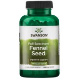 Swanson Fennel Seed 480mg 100 kapszula (Édeskömény mag őrlemény)