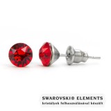 SWAROVSKI Jazzy kristályos fülbevaló Aries -Light Siam Kerek