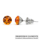 Swarovski Jazzy kristályos fülbevaló - Tangerine