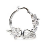 Swarovski Nina kristályos nagy karika fülbevaló