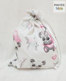 Sweet Panda fehér tornazsák (579/F)