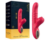 Sweet Play - 2in1 lökő és csiklóizgató vibrátor (pink)