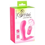 Sweet Smile SMILE G-Spot Panty - akkus, rádiós felcsatolható vibrátor (pink)