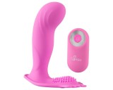 Sweet Smile SMILE G-Spot Panty - akkus, rádiós felcsatolható vibrátor (pink)