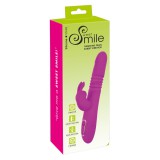 Sweet Smile SMILE Rabbit - akkus, csiklókaros lökő-forgó vibrátor (pink)