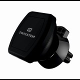 Swissten 65010307 Mágneses Autós Telefon tartó - Fekete (S-GRIP M3)