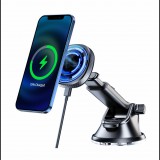 Swissten 65010610 MagSafe Mobiltelefon autós tartó/töltő - Fekete (65010610)