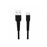 Swissten 71505520 USB Type-A apa - USB Type-C apa Adat és töltő kábel - Fekete (1m) (SW-BA-MIC-3A-1M-BK)