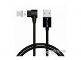 Swissten Arcade mágneses USB - USB-C adat- és töltőkábel, fekete, 1,2m
