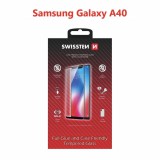 Swissten Case Friendly Samsung Galaxy A40 üvegfólia - fekete (54501702)