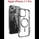 Swissten Clear Jelly MagStick Metallic iPhone 11 Pro fekete tok (36500101)
