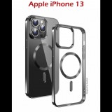 Swissten Clear Jelly MagStick Metallic iPhone 13 fekete tok (36500107)