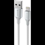 Swissten Textile II USB to Lightning 1,5m, fehér (71523310)