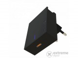 Swissten USB-C hálózati gyorstöltő adapter Apple termékekhez, 18W, fekete