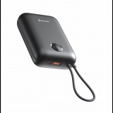 Swissten Voltbox 35 W 30000 mAh integrált USB-C és Lightning kábellel, fekete (22013938)