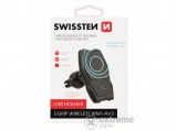 Swissten WM1-AV3 mágneses autós telefontartó, vezeték nélküli töltés funkcióval