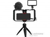 Synco Vlogger Kit 1 okostelefonokhoz (mikrofon, LED, mini állvány, mobiltelefon cage) (SY-VKIT-1)