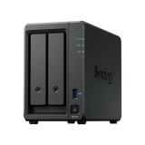 Synology DP320 tárolószerver NAS Asztali R1600 8 GB 16 TB Fekete
