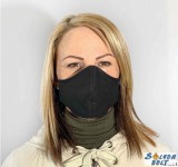 Száj és orrvédő, fekete