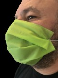 Szájmaszk, impregnált ezüst ion bevonattal, zöld színben
