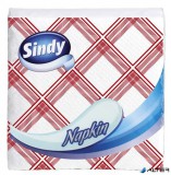 . Szalvéta, 45 lap, "Sindy", kockás minta