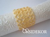 Szalvétagyűrű csipke fehér