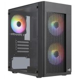 Számítógépház Aerocool Hexform v3 FRGB mATX Fekete Edzett üveg (ACCS-PV38033.11)