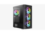 Számítógépház Aerocool Prism v2 FRGB ATX Fekete Edzett üveg