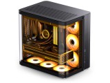 Számítógépház Jonsbo TK-2 2.0 ATX, edzett üveg, fekete