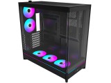 Számítógépház Montech HS02 PRO PC Ház, Midi-Tower, ATX, Edzett Üveg, ARGB - Fekete