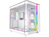 Számítógépház Montech KING 95 PRO Midi torony, ARGB, edzett üveg, fehér