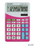 Számológép, asztali, 10 számjegy, SHARP &#039;EL-M332&#039;, pink