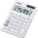 Számológép, asztali, 12 számjegy, CASIO, MS 20 UC, fehér (GCMS20UCWE)