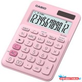 Számológép, asztali, 12 számjegy, CASIO, "MS 20 UC" rózsaszín