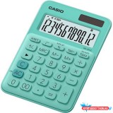 Számológép, asztali, 12 számjegy, CASIO, "MS 20 UC", zöld