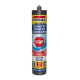 Szaniter szilikon 280 ml, antracit SOUDAL STOP