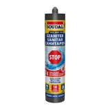 Szaniter szilikon 280 ml, fekete SOUDAL STOP